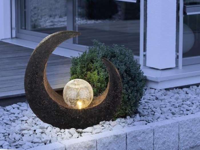 Globo LED Mondsichel Solarleuchte, 33469