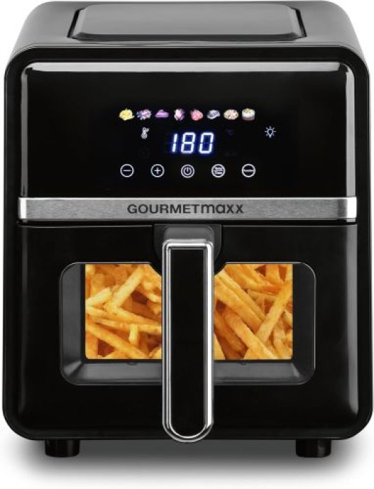 GOURMETmaxx Heißluftfritteuse - 5 L, mit 6 Funktionen, 8 Programmen inkl. Touch-Funktion, 16539