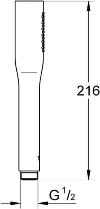 GROHE Vitalio Get - Handbrause 1 Strahlart, silber, 27458000