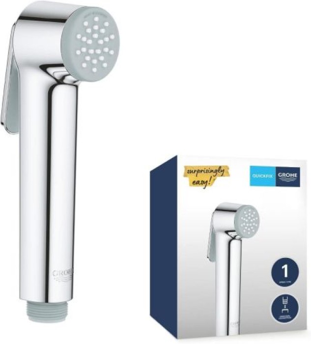 GROHE Vitalio Trigger Spray 30 Duschkopf, 1 Strahlart, mit Druckknopf, chrom, 26351000