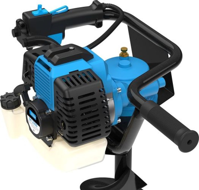 Güde 94139 Motor-Erdbohrer GE 2200 (2-Takt Benzinmotor, 2,2 kW, Primerpumpe) blau/Schwarz 94139