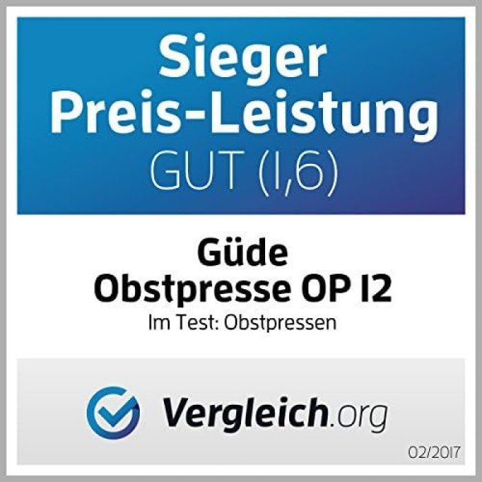 Güde Obstpresse OP 12, Saftpresse und Beerenpresse, mechanische Presse, 12 Liter, 30003