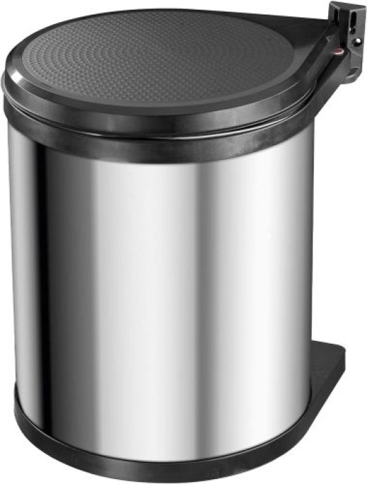 Hailo Compact-Box M Einbau Mülleimer, 15 Liter, für Schranktüren ab 40cm Breite, Edelstahl, 3555-101