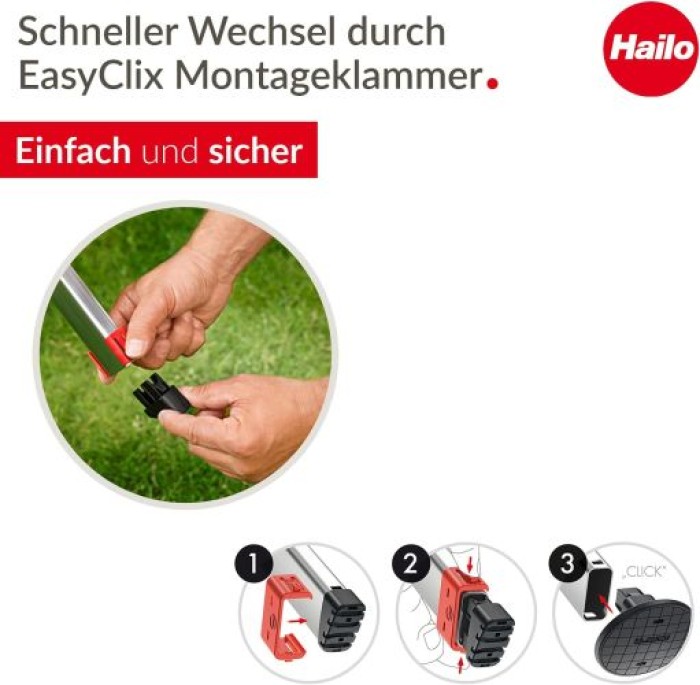 Hailo EasyClix Garden Size L - Wechselfuß-Set für Hailo Stehleitern, 9948-001