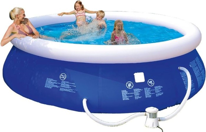 Happy People QuickUp Pool blau, 300 x 76 cm, inkl. Filterpumpe, 77770