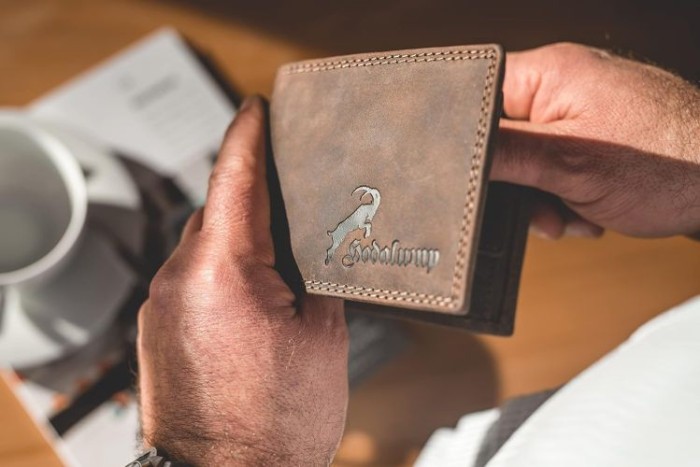Hodalump Xare Scheintasche mit RFID echt Leder braun, 1173-H