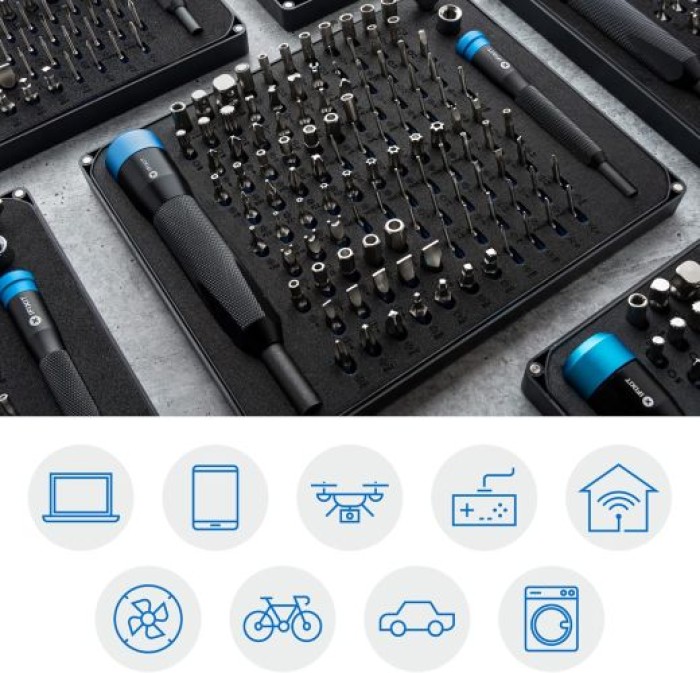iFixit Manta Präzisions Bit Set 2 Schraubendreher, 112 Bits EU145392-1