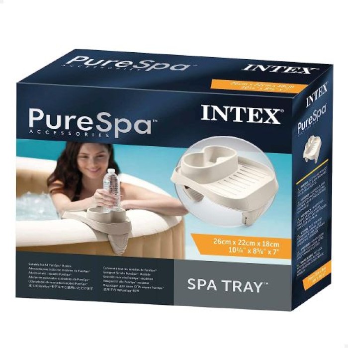 Intex Kunststoff-Getränkehalter für PureSpa, 26 x 22 x 18 cm, 128500