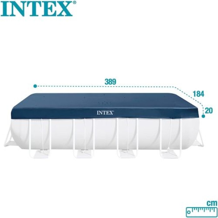 Intex Poolabdeckplane , 389x 184 cm, Für Frame Pool, 28037