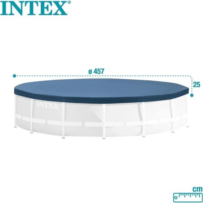 Intex Round Pool Cover - Poolabdeckplane - Ø 457 cm, 128032