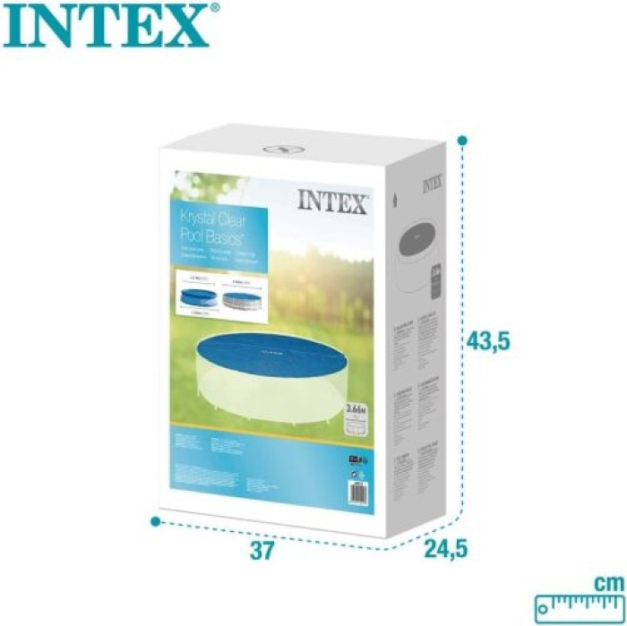 Intex Solarabdeckplane für Easy und Frame Pool 366 cm, 128012