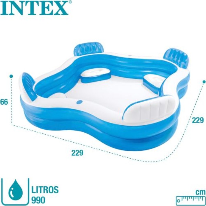 Intex Swim Center Family Lounge, 229x229x66 cm,  I03400170