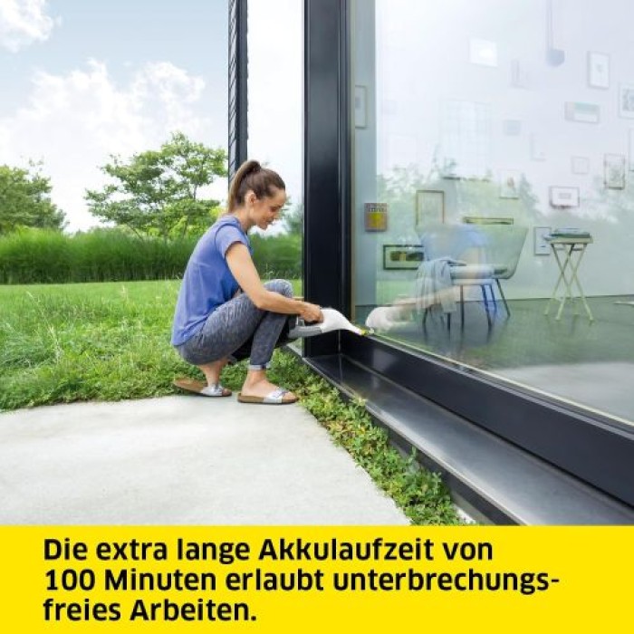 Kärcher Akku-Fenstersauger WV 6 Plus, extra lange Akkulaufzeit, LED-Ladezustandsanzeige, 280 mm, 16337410
