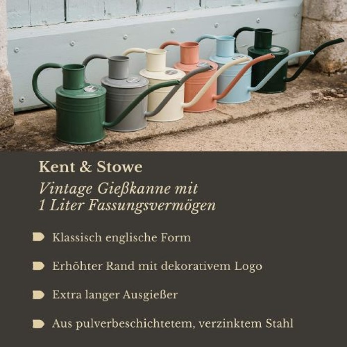 Kent & Stowe 1 Liter Vintage Gießkanne in Creme, 36507