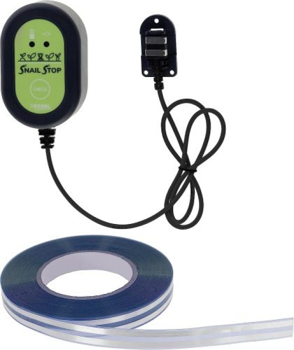 Kerbl SnailStop Elektrischer Schneckenzaun Starter-Set, Schutz vor Schnecken für Gärten,  291130