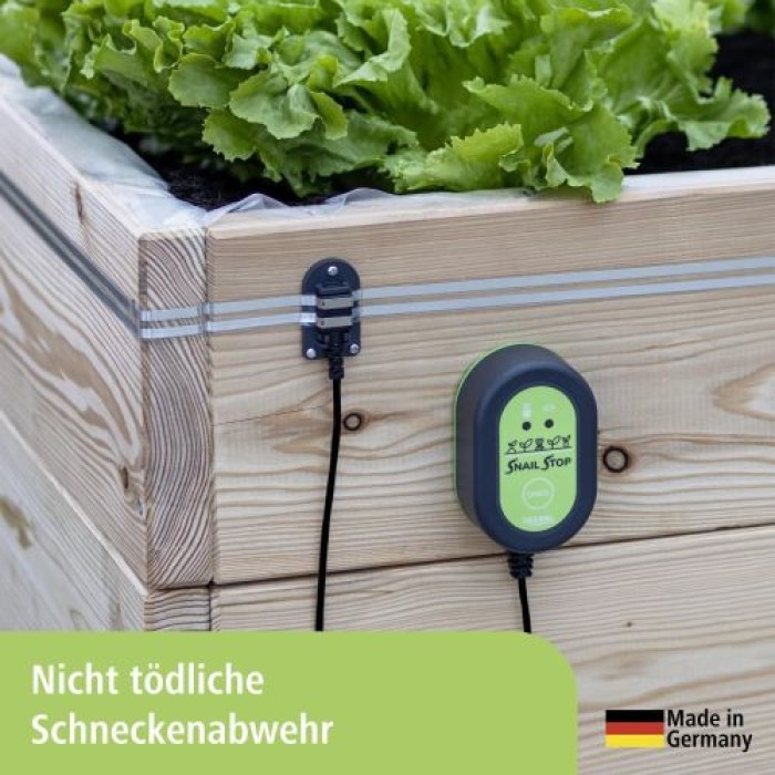 Kerbl SnailStop Elektrischer Schneckenzaun Starter-Set, Schutz vor Schnecken für Gärten,  291130