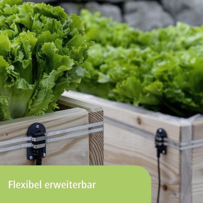 Kerbl SnailStop Elektrischer Schneckenzaun Starter-Set, Schutz vor Schnecken für Gärten,  291130