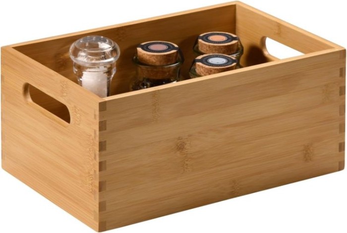 KESPER Alzweckkiste aus Bambus, 28,5 x 18,5 x 13 cm, 57411