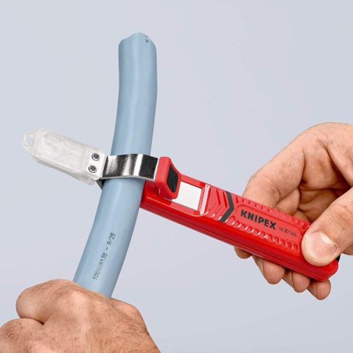 KNIPEX Abmantelungswerkzeug mit Schleppklinge, 165 mm, 16 20 165 SB