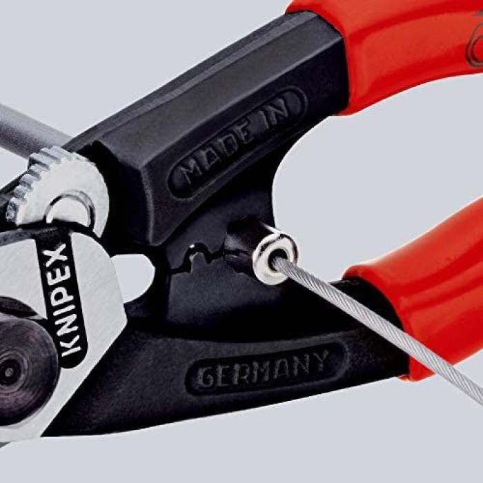 KNIPEX Drahtseilschere geschmiedet, 190 mm, 95 61 190