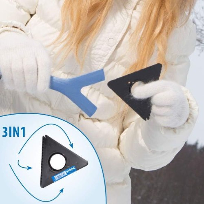 Kungs MEGA-IS Schneebesen mit Eiskratzer, Grau, 4569