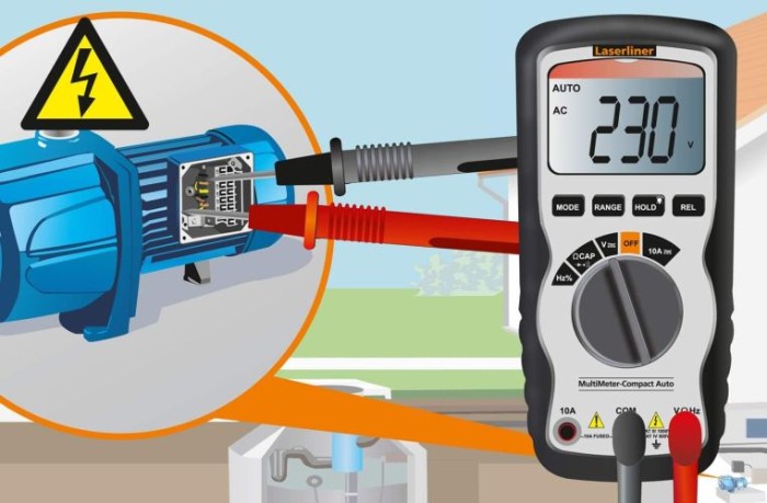 LASERLINER MultiMeter-Compact - Multimeter, Spannungs- und Strommessung, 083.034A