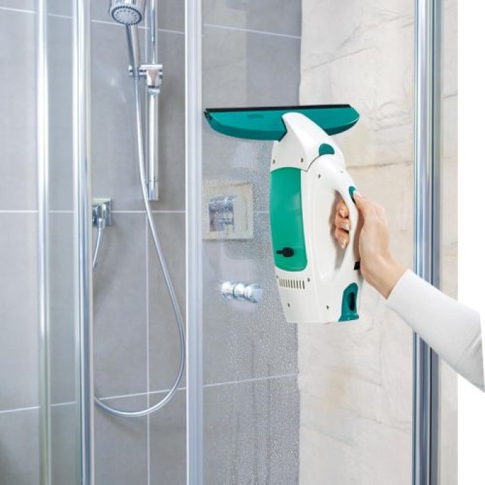 Leifheit Fenstersauger Set Dry and Clean mit 28 cm Saugdüse für 360° streifenfreie Reinigung, 51000