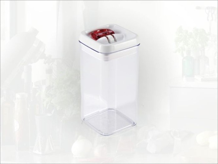 Leifheit Fresh and Easy Vorratsbehälter 1200 ml, eckig, stapelbar, 31210