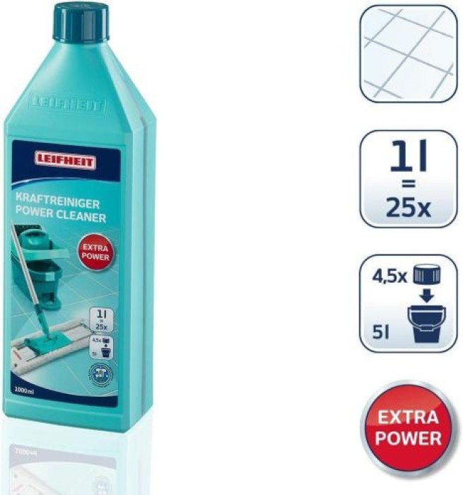 Leifheit Kraftreiniger Konzentrat, zum Entfernen starker Verschmutzungen, Bodenreiniger, 1000 ml, 41418