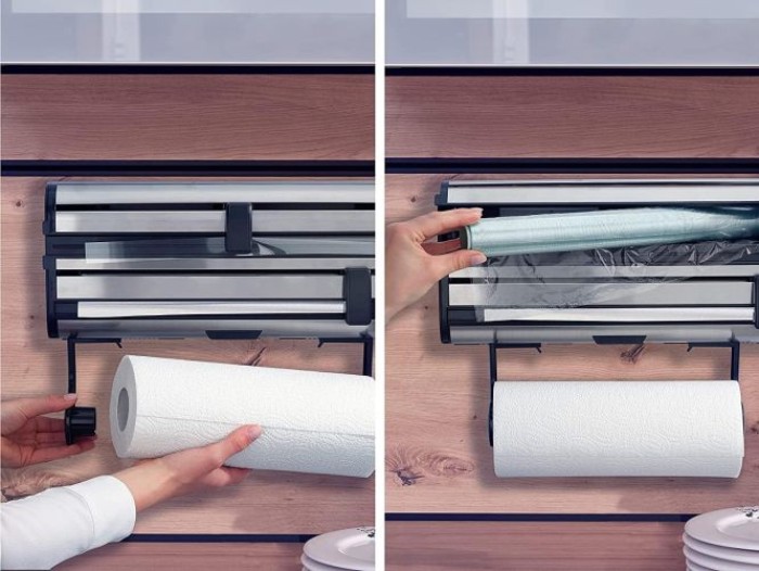 Leifheit Wandrollenhalter Parat Royal II, für 3 Rollen, 25793