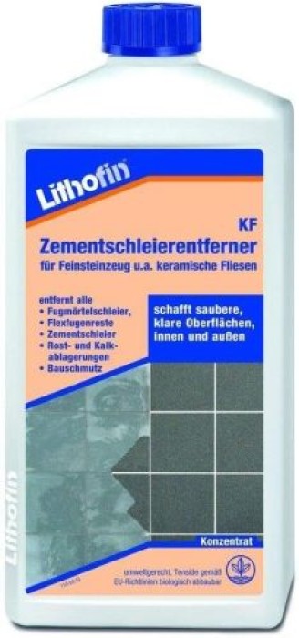 Lithofin KF Zementschleierentferner, zur Entfernung von Fugenresten, 1 Liter, 110-11