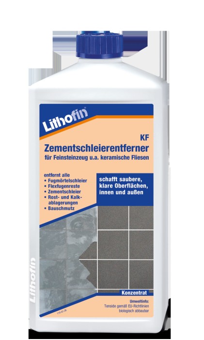Lithofin KF Zementschleierentferner, zur Entfernung von Fugenresten, 1 Liter, 110-11