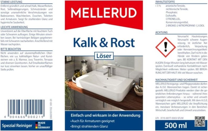 Mellerud Kalk & Rost Löser, 0,5 Liter, 2001000219