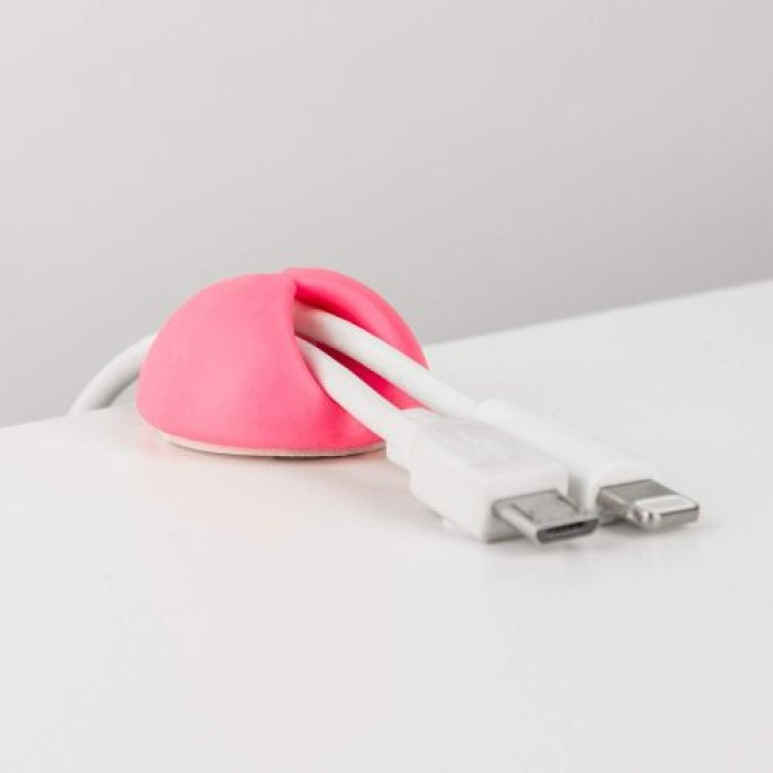 MLINE Cable Candy, Kabelhalter und Kabelführung, Beans grün/pink, CC019