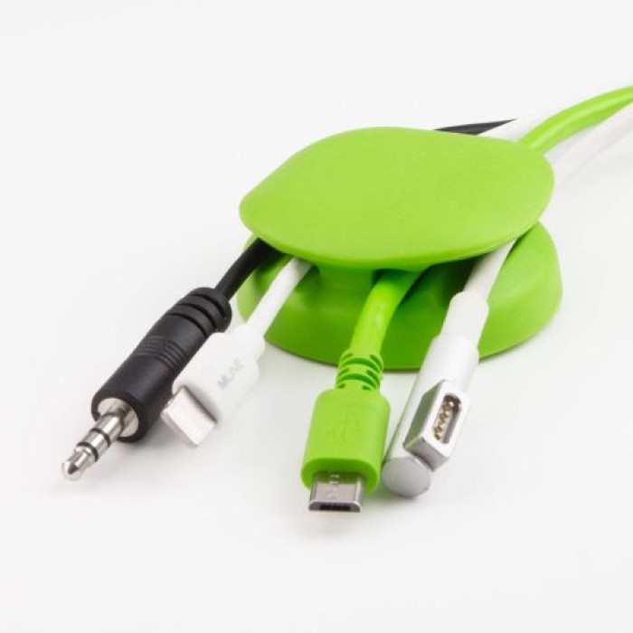 MLINE Cable Candy, Kabelhalter und Kabelführung, Turtle grün, CC007