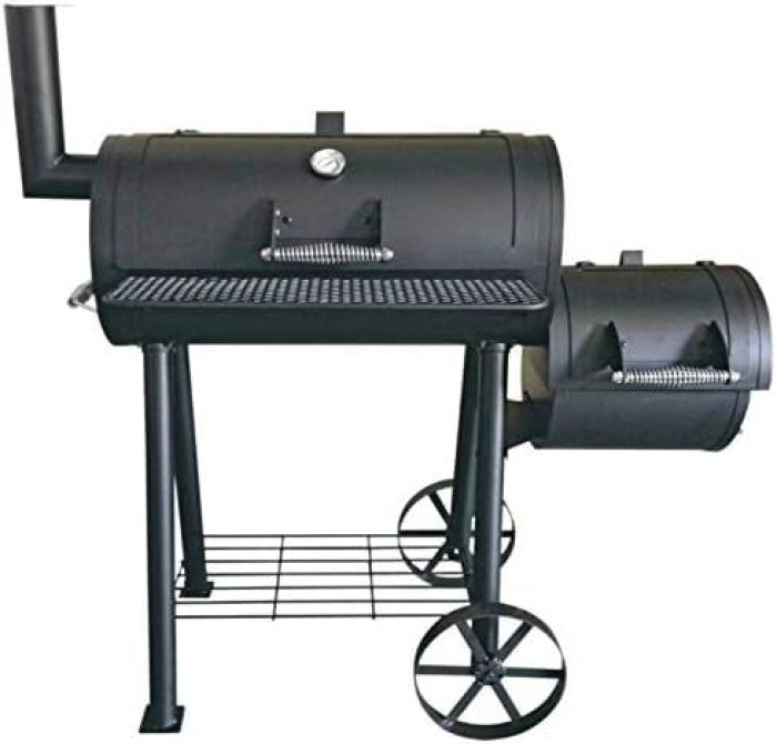 Mr.GARDENER Smoker Portland, schwarz, Grillrost BxT: 67 x 34 cm, 1262