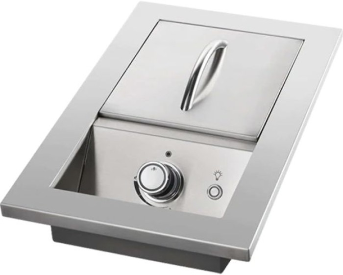 Napoleon Einbau Brenner mit einheitlicher Oberfläche der Serie 700 mit Edelstahlabdeckung, 1 Brenner, BIB10RTPSS-CE