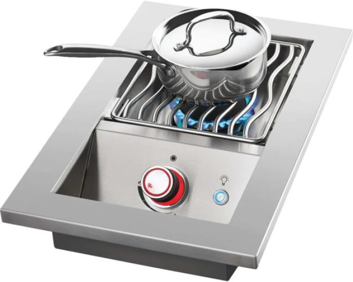 Napoleon Einbau Brenner mit einheitlicher Oberfläche der Serie 700 mit Edelstahlabdeckung, 1 Brenner, BIB10RTPSS-CE