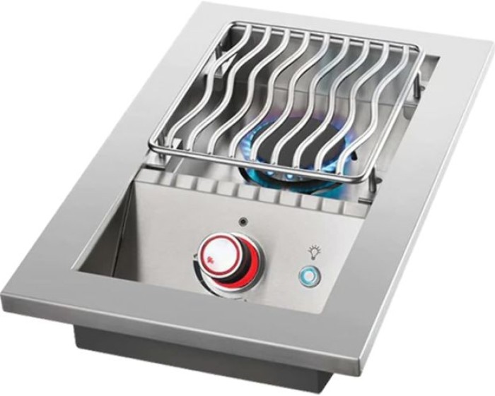 Napoleon Einbau Brenner mit einheitlicher Oberfläche der Serie 700 mit Edelstahlabdeckung, 1 Brenner, BIB10RTPSS-CE