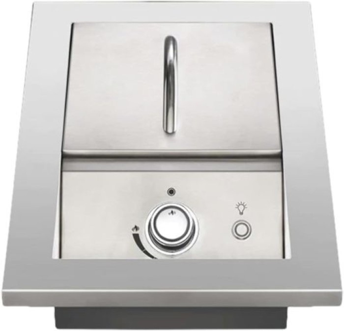 Napoleon Einbau Brenner mit einheitlicher Oberfläche der Serie 700 mit Edelstahlabdeckung, 1 Brenner, BIB10RTPSS-CE