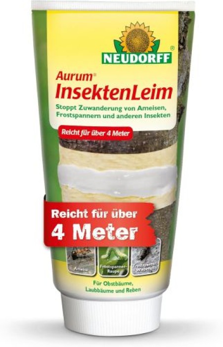 Neudorff Aurum InsektenLeim, schützt vor hochkriechenden Pflanzenschädlingen, 125 g, 3016
