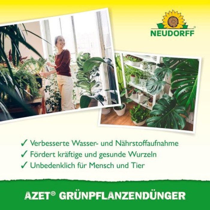 Neudorff Azet Grünpflanzendünger 1L - 100% natürlicher Dünger flüssig, 01463
