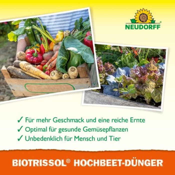 Neudorff BioTrissol Hochbeet-Dünger, für eine aromatische Ernte aus dem Hochbeet, 1L 2023 1359