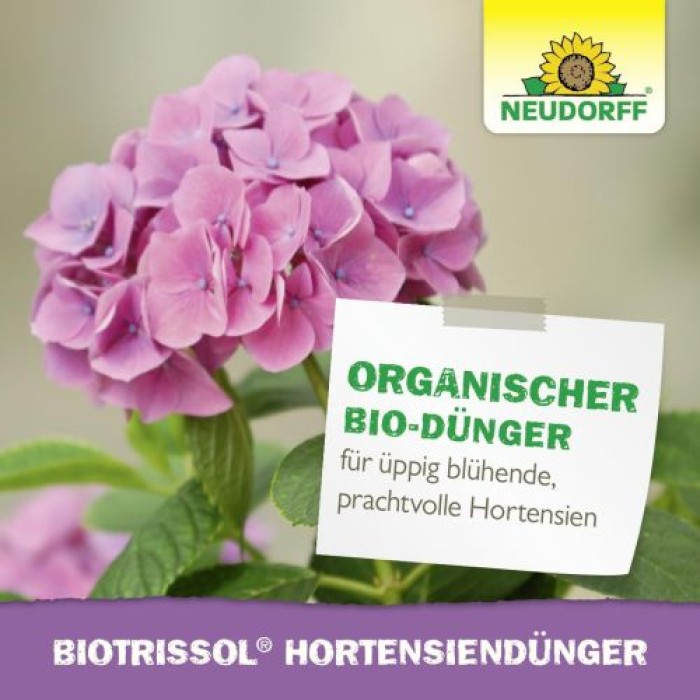 Neudorff BioTrissol HortensienDünger - Organischer Bio-Dünger mit Extra Eisen und hohem Kaliumgehalt, 1 Liter, 01404