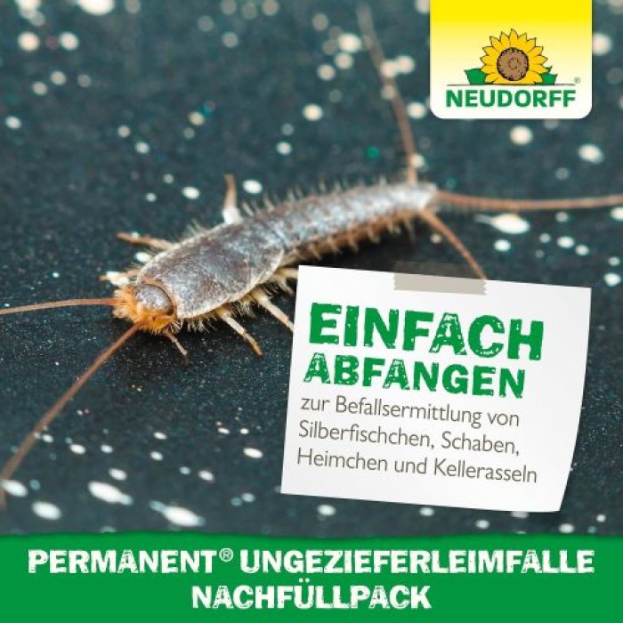 Neudorff Permanent UngezieferLeimFalle Nachfüllpack, 4 Stück, 01273