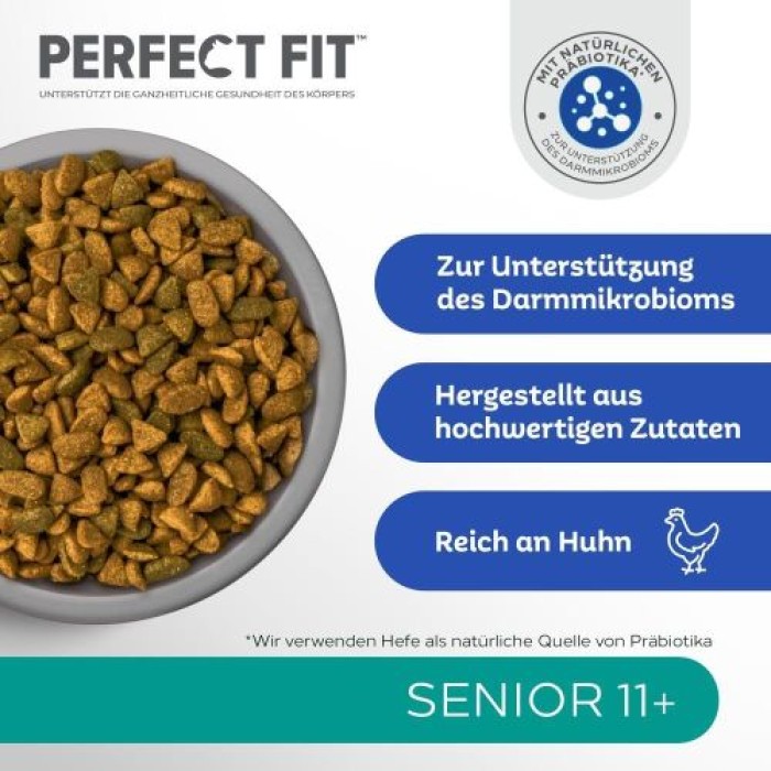 PERFECT FIT Senior Trockenfutter für ältere Katzen ab 11 Jahren - Huhn, 750g, 453997