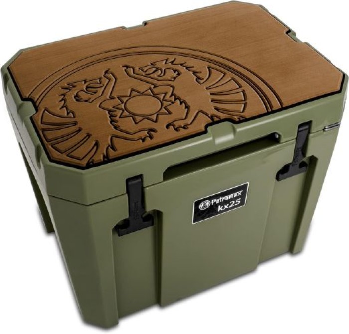 Petromax Haftauflage für Kühlbox 25 Liter, Drachenemblem, braun, kx25-padw-d