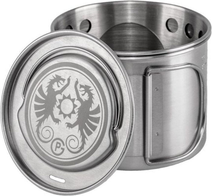 Petromax Kochbecher 2 in 1, Kochstelle und Becher mit klappbaren Griffen, cp750