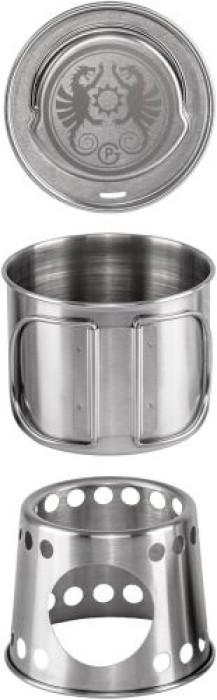 Petromax Kochbecher 2 in 1, Kochstelle und Becher mit klappbaren Griffen, cp750