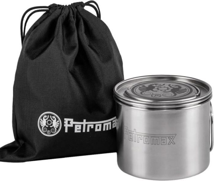 Petromax Kochbecher 2 in 1, Kochstelle und Becher mit klappbaren Griffen, cp750